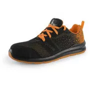 CXS TEXLINE CRES S1 niske cipele, sa čelikom, crno-narančaste, vel.35
