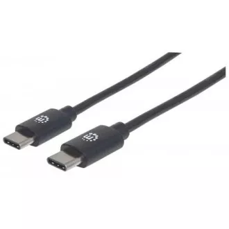 MANHATTAN kabel Hi-Speed USB-C, Type-C muški na Type-C muški, 3 m, crni