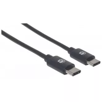 MANHATTAN kabel Hi-Speed USB-C, Type-C muški na Type-C muški, 3 m, crni
