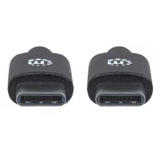 MANHATTAN kabel Hi-Speed USB-C, Type-C muški na Type-C muški, 3 m, crni