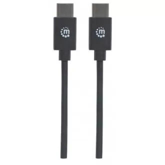 MANHATTAN kabel Hi-Speed USB-C, Type-C muški na Type-C muški, 3 m, crni