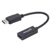 MANHATTAN adapter, DisplayPort, DP-muški/HDMI-ženski, crni