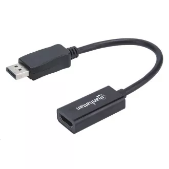 MANHATTAN adapter, DisplayPort, DP-muški/HDMI-ženski, crni