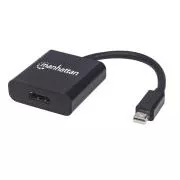 MANHATTAN adapter mini DP na HDMI, aktivni, crni