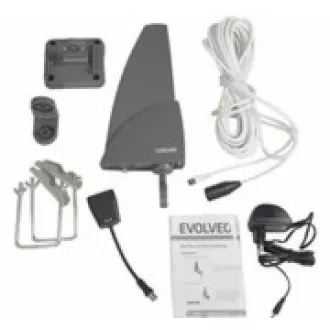 EVOLVEO Shark, aktivna vanjska antena DAB+/DVB-T2, LTE filter, 4G, 5G