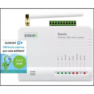 EVOLVEO Sonix - bežični GSM alarm (4 daljinska upravljača, PIR senzor pokreta, senzor vrata/prozora, vanjski zvučnik, Android/iPhone EVOLVEO Sonix - bežični GSM alarm (4 daljinska upravljača, PIR senzor pokreta, senzor vrata/prozora, vanjski zvučnik, Android/iPhone