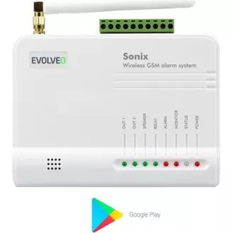 EVOLVEO Sonix - bežični GSM alarm (4 daljinska upravljača, PIR senzor pokreta, senzor vrata/prozora, vanjski zvučnik, Android/iPhone EVOLVEO Sonix - bežični GSM alarm (4 daljinska upravljača, PIR senzor pokreta, senzor vrata/prozora, vanjski zvučnik, Android/iPhone