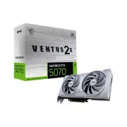 MSI VGA NVIDIA GeForce RTX 5070 12G VENTUS 2X OC BIJELA, RTX 5070, 12GB GDDR7, 3xDP, 1xHDMI