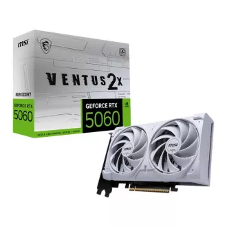 MSI VGA NVIDIA GeForce RTX 5060 8G VENTUS 2X OC BIJELA, RTX 5060, 8GB GDDR7, 3xDP, 1xHDMI