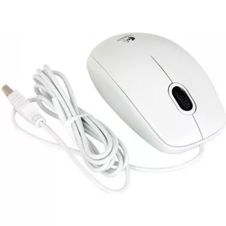 Logitech miš B100, bijeli Logitech miš B100, bijeli