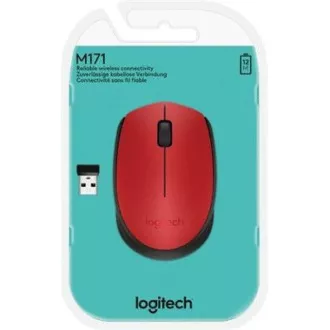 Logitech bežični miš M171, crveni