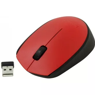 Logitech bežični miš M171, crveni