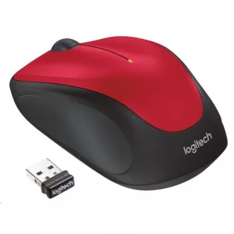 Logitech bežični miš M235, crveni