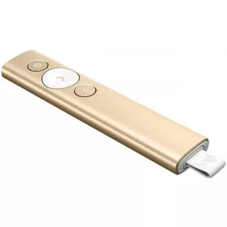 Logitech Spotlight Presenter, bežični, Bluetooth, zlatni
