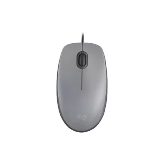 Logitech Mouse Corded M110 Silent, siva, EMEA