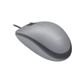 Logitech Mouse Corded M110 Silent, siva, EMEA