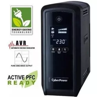 CyberPower PFC SineWave LCD GP UPS 900VA/540W, Schuko utičnice
