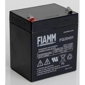 Baterija - Fiamm FG20451 (12V/4, 5Ah - Faston 187), vijek trajanja 5 godina Baterija - Fiamm FG20451 (12V/4, 5Ah - Faston 187), vijek trajanja 5 godina