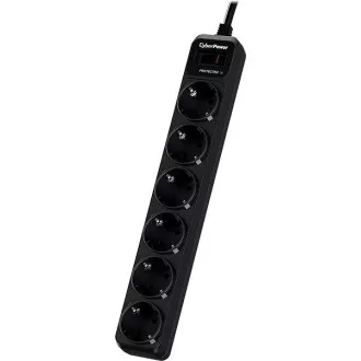 CyberPower Surge Buster™ 6 utičnica, 1,8m, njemački, novo CyberPower Surge Buster™ 6 utičnica, 1,8m, njemački, novo