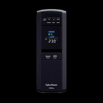 CyberPower PFC SineWave LCD GP UPS 1350VA/810W, Schuko utičnice CyberPower PFC SineWave LCD GP UPS 1350VA/810W, Schuko utičnice