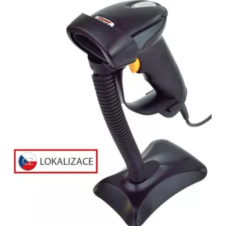 Virtuos CCD čitač HT-310A dugog dometa, USB (tipkovnica / RS232), stalak, crni Virtuos CCD čitač HT-310A dugog dometa, USB (tipkovnica / RS232), stalak, crni