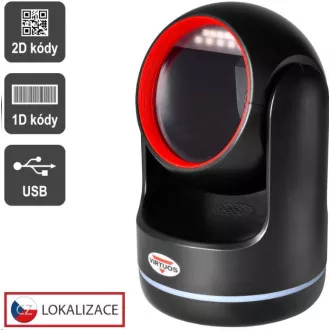 Virtuos CCD 2D čitač Virtuos HT-861A, stacionarni, USB, crni