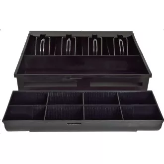 Virtuos ladica za novac S-410C - sa kablom, turpija 4/8, 9-24V, crna