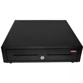 Virtuos ladica za novac S-410C - sa kablom, turpija 4/8, 9-24V, crna