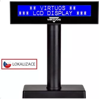 Virtuos LCD korisnički zaslon Virtuos FL-2026MB 2x20, USB, crni Virtuos LCD korisnički zaslon Virtuos FL-2026MB 2x20, USB, crni