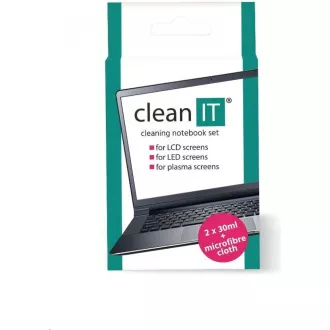 CLEAN IT Otopina za čišćenje ekrana 200 ml s krpom u poklopcu