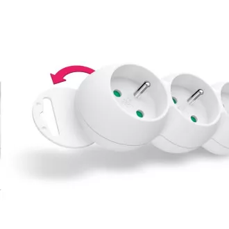 CONNECT IT produžni kabel 230 V, 6 utičnica, 3 m, sa prekidačem (bijeli) CONNECT IT produžni kabel 230 V, 6 utičnica, 3 m, sa prekidačem (bijeli)