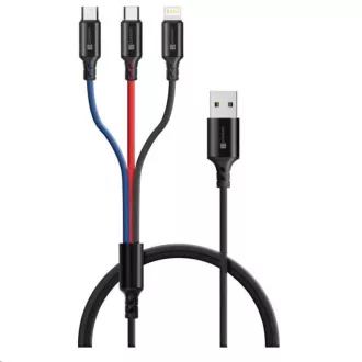 POVEŽI Wirez 3u1 USB-C & Micro USB & Lightning, 1,2 m POVEŽI Wirez 3u1 USB-C & Micro USB & Lightning, 1,2 m