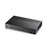 Zyxel GS2220-10 10-portni L2 upravljani gigabitni prekidač, 8x gigabitni RJ45, 2x gigabitni RJ45/SFP