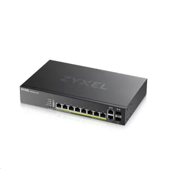 Zyxel GS2220-10HP 10-portni L2 upravljani gigabitni PoE prekidač, 8x gigabitni RJ45, 2x gigabitni RJ45/SFP, PoE 180 W