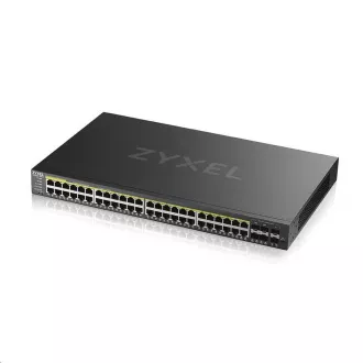 Zyxel GS2220-50HP 50-portni L2 upravljani gigabitni PoE prekidač, 44x gigabitni RJ45, 4x gigabitni RJ45/SFP, 2x SFP, PoE 375W