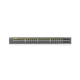 Zyxel GS2220-50HP 50-portni L2 upravljani gigabitni PoE prekidač, 44x gigabitni RJ45, 4x gigabitni RJ45/SFP, 2x SFP, PoE 375W