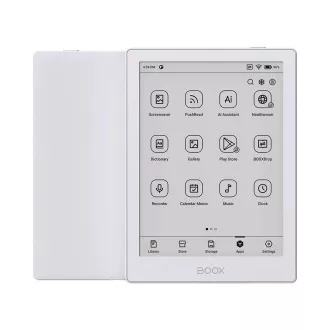 E-knjiga ONYX BOOX GO 6, bijela, 6" Carta 1300, 32 GB, Bluetooth, Android 11, E-ink zaslon