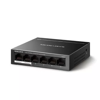MERCUSYS prekidač MS106LP (6x100Mb/s, 4xPoE+, 40W, bez ventilatora)