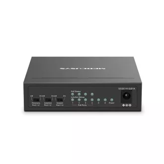 MERCUSYS prekidač MS106LP (6x100Mb/s, 4xPoE+, 40W, bez ventilatora)