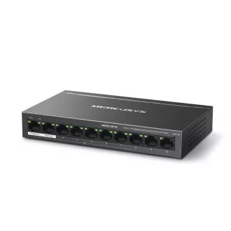 MERCUSYS prekidač MS110P (10x100Mb/s, 8xPoE+, 65W, bez ventilatora)