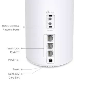TP-Link Deco Deco X10-4G (1 paket) WiFi6 Mesh (AX1500, 2,4 GHz/5 GHz, 3xGbELAN/WAN, 3G, 4G LTE, 1xnanoSIM)