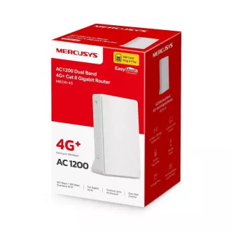 Mercusys MB230-4G WiFi5 router (AC1200, 4G LTE Cat6, 2.4GHz/5GHz, 1xGbE LAN/WAN, 1xGbE LAN, 1xnanoSIM)