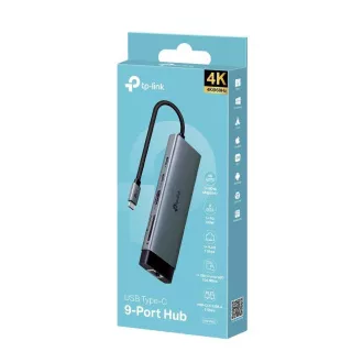 TP-Link UH9120C USB-C hub 9u1 (3xUSB3.2Gen1, 1xUSB-C3.2Gen1, 1xGbE, 1xHDMI, 1xSD, 1xmicroSD, PD 100W) TP-Link UH9120C USB-C hub 9u1 (3xUSB3.2Gen1, 1xUSB-C3.2Gen1, 1xGbE, 1xHDMI, 1xSD, 1xmicroSD, PD 100W)