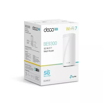 TP-Link Deco BE65-5G (1 pakiranje) WiFi7 Mesh (BE9300, 2.4GHz/5GHz/6GHz, 3x2, 5GbELAN/WAN, 1xUSB3.0, 4G LTE, 5G, 1xnanoSIM)