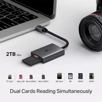 Čitač kartica TP-Link UA440C (1xUSB-C3.2Gen1, 1xmicroSD, 1xSD)