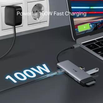TP-Link UH7020C USB-C hub 7u1 (2x USB3.2Gen1, 1xUSB-C3.2Gen1, 1xHDMI, 1xSD, 1xmicroSD, PD 100W)