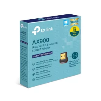 TP-Link Archer TX10UB Nano WiFi6 USB adapter (AX900, 2.4GHz/5GHz, USB2.0, Bluetooth5.3)
