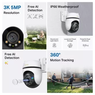 TP-Link Tapo C530WS vanjska kamera (5MP, 3K 1620p, WiFi, IR 30m, microSD kartica)