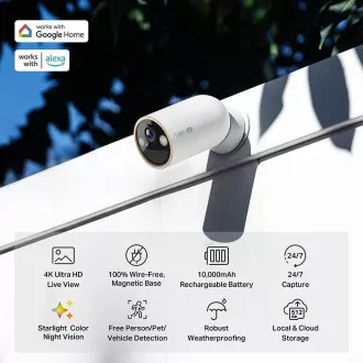 TP-Link Tapo C460 vanjska kamera (8MP, 4K, 2160p, IR 15m, WiFi, micro SD kartica, IP66) TP-Link Tapo C460 vanjska kamera (8MP, 4K, 2160p, IR 15m, WiFi, micro SD kartica, IP66)