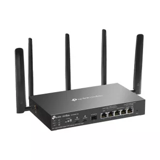 TP-Link ER706WP-4G OMADA VPN 4G+Cat6 ruter (AX3000, 1xSFP WAN/LAN, 1xGbEWAN, 4xGbELAN/WAN, 4xPoE+, 45W, 2xnanoSIM)